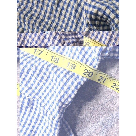 Nobody's Child Women's Sz 12 Dress Delilah Gingham Cotton Cottage Homestead Blue - Picture 7 of 14